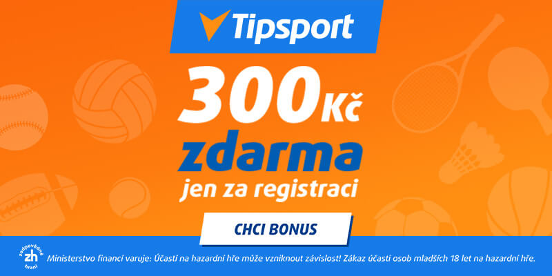 Vsaďte si u Tipsportu s bonusem 300 Kč