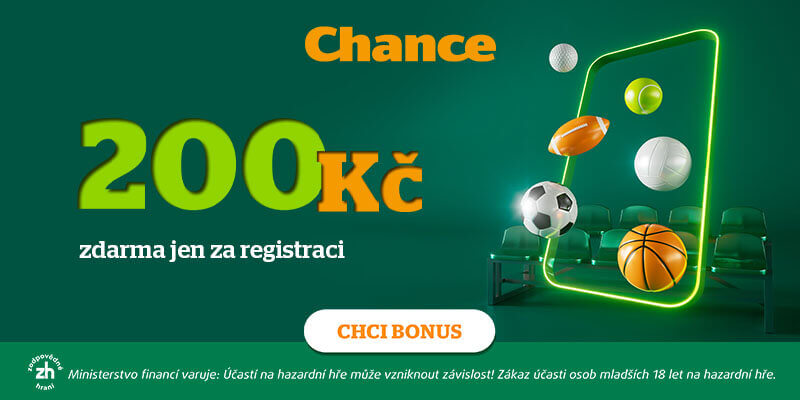 Chance bonus 200 Kč k registraci