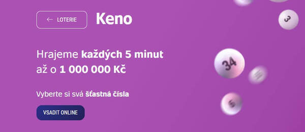 Keno výsledky a kontrola tiketu